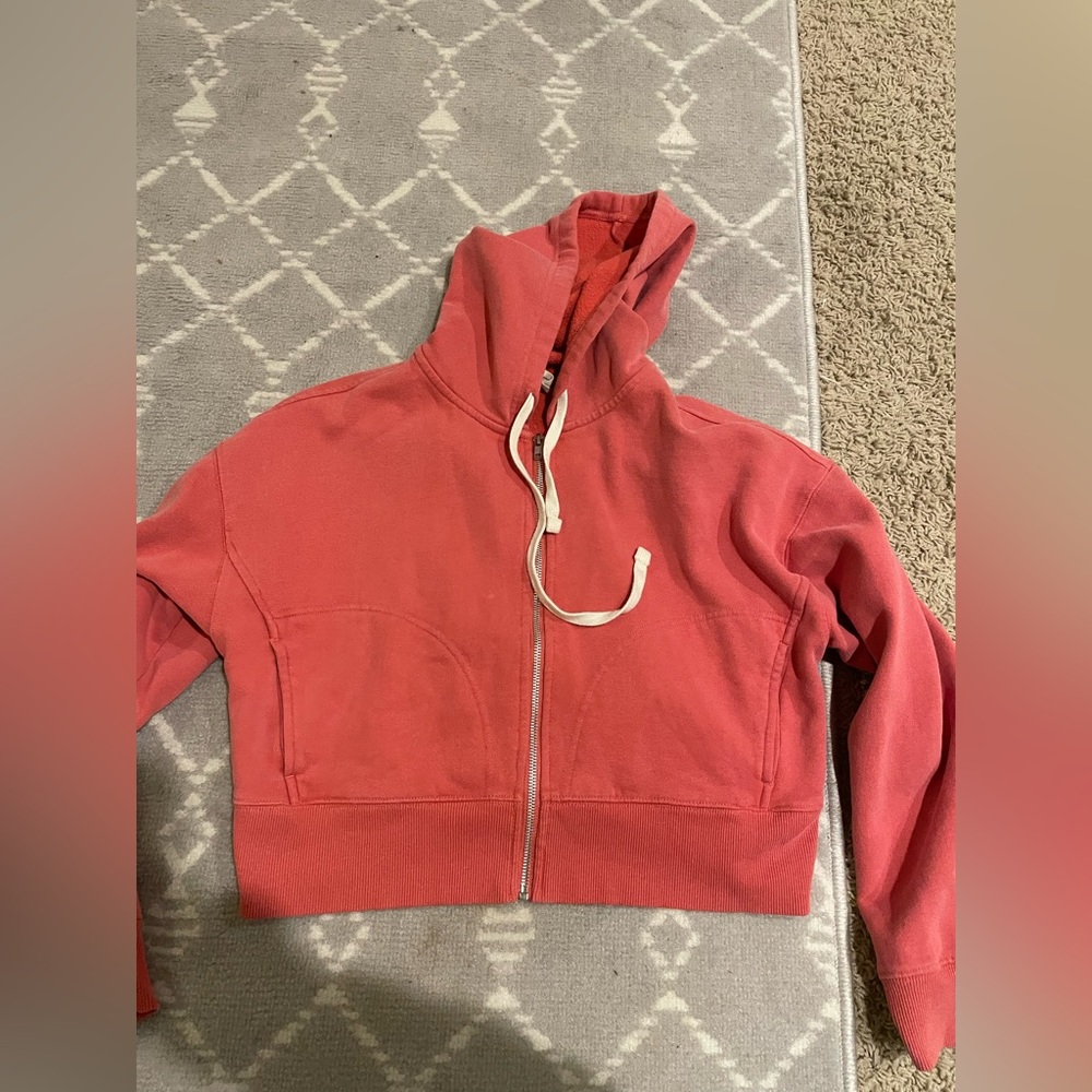 pacsun cropped zip up